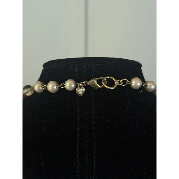 Vtg Carolee Gold Tone‎ Multi Bead Ball Necklace 24" Signed - Picture 2 of 3